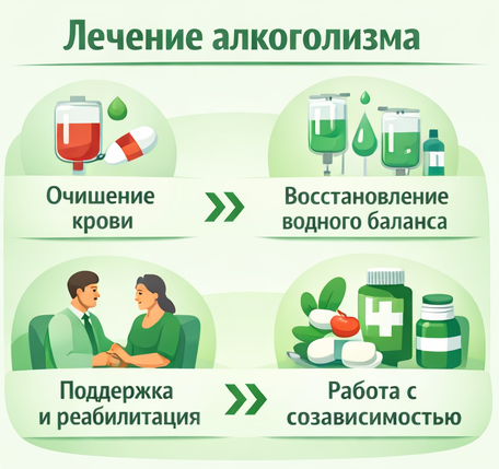 лечение алкоголизма в Кропоткине этапы